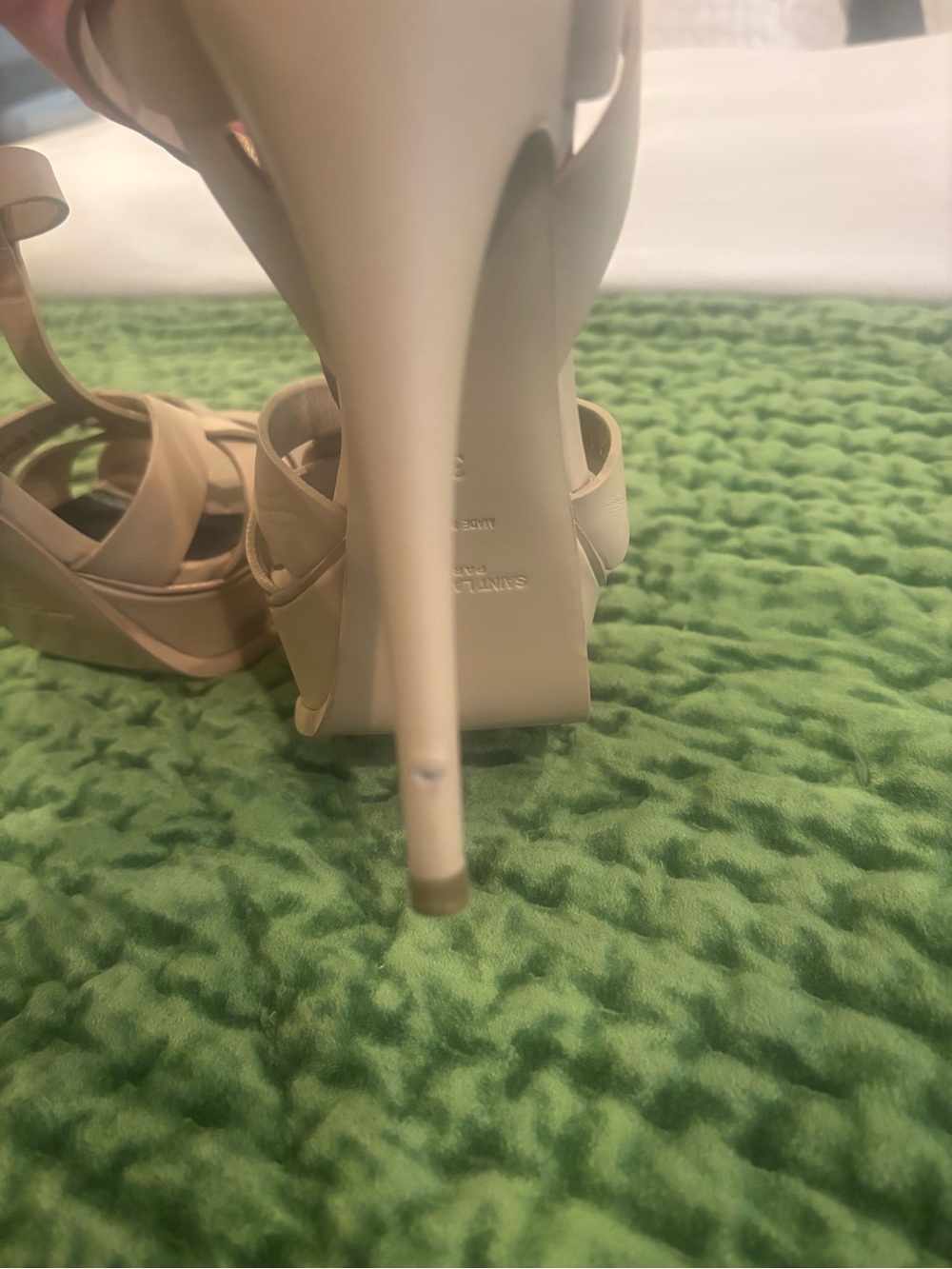 Saint Laurent Tribute 105 Nude Heel SZ 38.5 - Picture 9 of 9